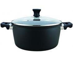 Herenthal Kochtopf, Aluminium, Schwarz, 26 cm, 6-Einheiten