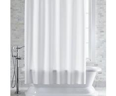 Klass Home Collection Duschvorhang, 100% Polyester, einfarbig, 180 x 210 cm, Wasser- und schimmelresistent, mit 12 Haken