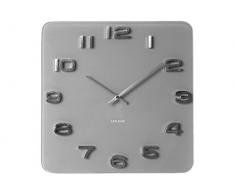 Karlsson Vintage Uhr, Wanduhr, Glas, Grau, One Size