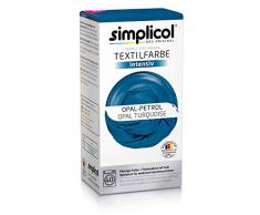 Simplicol Textilfarbe intensiv (18 Farben), Opal-Petrol 1811: Einfaches Färben in der Waschmaschine, All-in-1 Komplettpackung