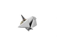 Umbra Origami Vogel Ringhalter – Moderne Ringablage, Ideales Gastgeschenk, Beschichtetes Metall / Chrom