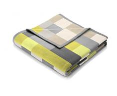 Biederlack Wohn- und Kuscheldecke, 86 % Polyacryl (Dralon), Veloursband-Einfassung, 150 x 200 cm, Braun, Thermosoft Top Scotland Grey, 646613