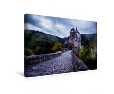 Premium Textil-Leinwand 45 x 30 cm Quer-Format Burg Eltz | Wandbild, HD-Bild auf Keilrahmen, Fertigbild auf hochwertigem Vlies, Leinwanddruck von Reemt Peters-Hein
