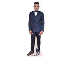 STAR CUTOUTS Lebensgroßer Pappaufsteller mit Mini-Ausschnitt von Lewis Hamilton rotem Teppich, Pappe, Mehrfarbig, 174 x 54 x 174 cm, 2