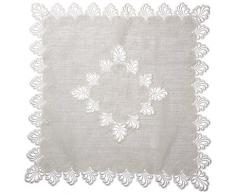 Plauener Spitze by Modespitze 3086L_11_80802 Tischdecke Nizza L, Größe 80 x 80 cm, rechteckig mit Mitte