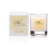 Isle of Skye Candle Company Duftkerze Vanille und Feige, klein, Weiß