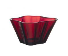 Iittala Aalto Dekoschale, Glas, Rot, 7,5 cm