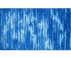 Grund Badteppich 100% Polyacryl, ultra soft, rutschfest, ÖKO-TEX-zertifiziert, 5 Jahre Garantie, FANCY, Badematte 70x120 cm, blau