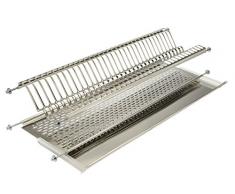 ELLETIPI Bridge i850 CB1 41 V01 Abtropfgestell für Hängeschrank Modul, 45 cm, Edelstahl, Stahl