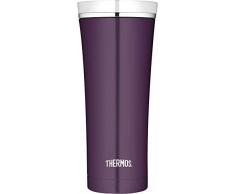 THERMOS 4004.249.047 Coffee-to-Go Thermobecher Premium, Edelstahl Plum 0,47 l, 5 Stunden heiß, 9 Stunden kalt, BPA-Free