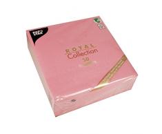 Papstar 50 Servietten ROYAL Collection 1/4-Falz 40 cm x 40 cm rosa, 81449