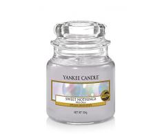 Yankee Candle Sweet Nothings Glaskerze, violett, 5,8 x 5,8 x 8,6 cm