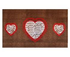 LifeStyle-Mat Designer Fussmatte Haustür – Fussmatten rutschfest und waschbar – Schmutzfangmatte/Fussabstreifer – BRAUN 67x110cm