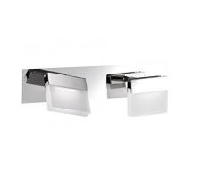 WOFI Deckenleuchte Spa-Line, 2-flammig Serie Sonett Farbe 2 x LED / 4 W, 10 x 9, 8 x 35 cm, 3000 k,