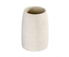 Wenko 21714100 Goa Beige Zahnputzbecher-/ Zahnbürstenhalter, für Zahnbürste und Zahnpasta, 7,4 x 10,5 x 7,4 cm, Beige