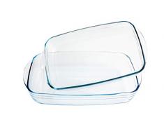 OCUISINE Auflaufform aus Glas, 39 x 24/35 x 22 cm