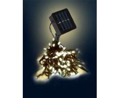 50er Solar LED Lichterkette Warmweiss