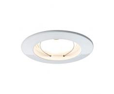 Paulmann Leuchten Paulmann 93974 LED Coin flach Einbaustrahler Komplettset satiniert Einbaurahmen rund Deckenspot 3x6,8W Einbaulampe Einbauleuchte, Aluminium, 6.8 W, Weiß matt, Satin