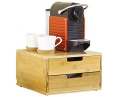 BAKAJI Kapselhalter Nespresso 31 x 30.5 x 18 cm Bamboo Naturale