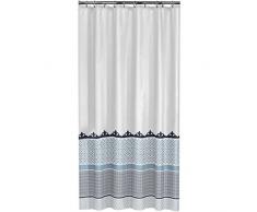 Sealskin Textil Duschvorhang Marrakech, Farbe: Blau, B x H: 180 x 200 cm