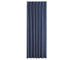 Eurofirany INES Gardine Vorhang Schlaufenband Velvet Einfarbig -Kräuselband Wohnzimmer Schlafzimmer Modern Klassisch 1 STK, Beige, 140X270cm