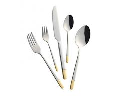 Mulex 200933DV/0/30 Oceanside Dekorvergoldet Besteckset, Chrom-Edelstahl-Legierung 18/0