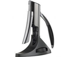 Trudeau Trulever Hebel-Korkenzieher und Kapselabschneider, Chrom/schwarz