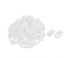 Sourcingmap® Fenster Vorhang Montage Rennbahn Träger Schieber Räder Rollen 50 Stück de