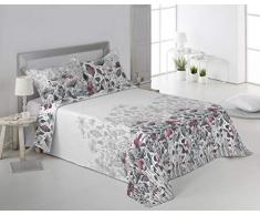 SECANETA Stilia Tagesdecke für Frühling/Sommer, mit passenden Kissen, 200 x 270 cm, für 105 cm Bett, Mehrfarbig