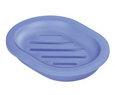 WENKO 15304100 Seifenablage Arktis Blau - Seifenschale, Polypropylen, 13.3 x 2.5 x 9.9 cm, Blau