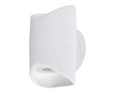 EGLO ABRANTES Wandleuchte, Aluguss, Weiß, 12 x 13 x 20 cm