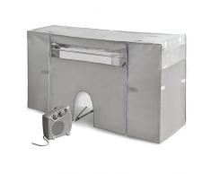 Rayen 6175 Wäscheständer mit Heizkörper, Stoff Non Woven, grau, 105 – 180 x 56 x 106 cm