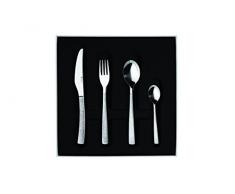 Guy Degrenne 206276 Besteckset mit Kasten, matt, aus einem Block, 24-teilig