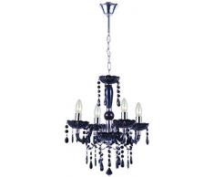 Globo Deckenleuchte Chrom Glaswürfel klar 8x 20 W, G4 12 V L: 97 cm, B: 30 cm, H: 19 cm, 68506-8