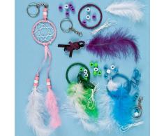 Baker Ross Bastelset für Schlüsselanhänger - Traumfänger - 4 Stück