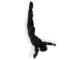 Arte Dal Mondo Tuffatore Harz Skulptur, Schwarz