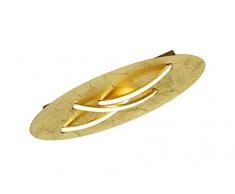 Trio Leuchten 677010379 Dolphin A+, LED Deckenleuchte, Metall, 3x3.6 Watt, Integriert, Goldfarbig, Switch-Dimmer, 18 x 55 x 8.5 cm