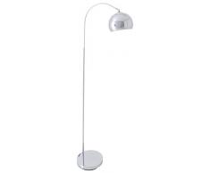 Naeve Leuchten Style Stehleuchte, Metall, E27, 40 W, chrom