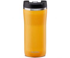 Aladdin Barista Mocca Thermavac Leak-Lock Edelstahl-Kaffeebecher To Go, 0,35 Liter, Sun Yellow, Doppelwandige Vakuum-Isolierung, Auslaufsicher, Thermobecher Isolierbecher