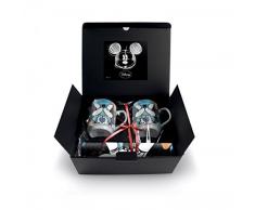 Egan WMSET/21 Set Mug Sweet Love und Platzset, Porzellan, Blau, 4 Stück