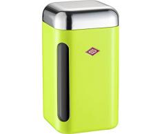 WESCO 321 203 Vorratsdose eckig lemongrün 11 x 11 x 19.5cm (L/B/H), Kunststoff