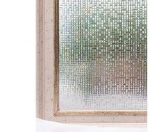 Cottoncolors Mosaikbild Fensterfolie Sichtschutzfolie 3D Dekofolie statisch selbstklebend Anti UV Fensterfolien keine Phthalate, umweltfreundlich Glasdekofolie geeignet für Dusche und Küche,11.8 x 78.7Inches. (30x 200 cm)