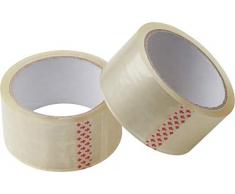 Meister Klebeband 45 m x 48 mm - transparent - 2er Set - für Päckchen, Umzugs-Kartons und Verpackung -zuverlässiger Verschluss - gute Klebkraft / Paketband / Packband / Paketklebeband / Kleberolle / 4241110