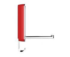 WENKO 50585100 Klapphaken Premium Sigma Karminrot, Wandhaken, Garderobenhaken, Acrylnitril-Butadien-Styrol (ABS), 2.5 x 18.5 x 2.5 cm, Bordeaux