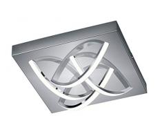 Reality Leuchten Dolly R62371106 LED Deckenleuchte, Chrom 4 Watt, Acryl Weiß