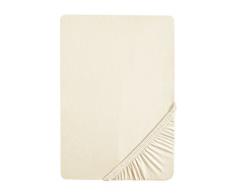 Biberna 77866/555/340 Jersey-Elastic Spannbetttuch / 90 x 190 cm - 100 x 220 cm / Farbe: natur