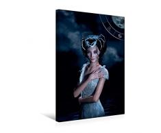 Premium Textil-Leinwand 30 cm x 45 cm hoch, Sternzeichen Krebs | Wandbild, Bild auf Keilrahmen, Fertigbild auf echter Leinwand, Leinwanddruck: Fantasy Sternzeichen - Frauen Edition (CALVENDO Kunst);CALVENDO Kunst
