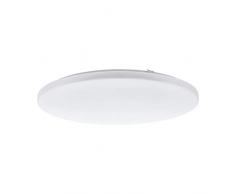 EGLO LED Deckenleuchte Frania, 1 flammige Wandlampe, Deckenlampe aus Stahl und Kunststoff, Wohnzimmerlampe in weiß , Küchenlampe, Flurlampe Decke in Ø 55 cm