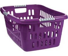 Unimet 378000 Wäschekorb, Kunststoff, 61 x 36 x 16 cm (Farblich sortiert)