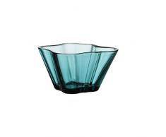 Iittala Alvar Aalto meerblau Schale, Glas, 1,5 Liter